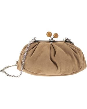 Weekend by Maxmara Wkavalois Small Suede Bag - Natural