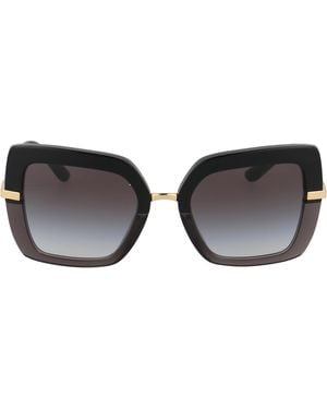 Dolce & Gabbana Dolce & Gabbana On Transparent Acetate Sunglasses - Black