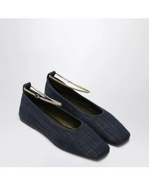 MARIA LUCA Denim Augusta Ballerina - Blue
