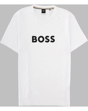BOSS T-Shirt Con Stampa Logo - White