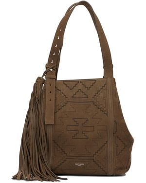 Golden Goose "24/7 East West" Large Shoulder Bag - Brown