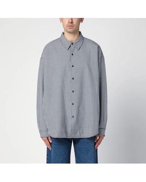 New Amsterdam Surf Association Wool Blend Checked Shirt - Gray