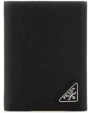 Prada Black Leather Card Holder
