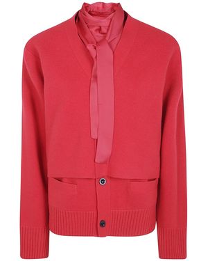 Sacai Wool Knit Cardigan - Red