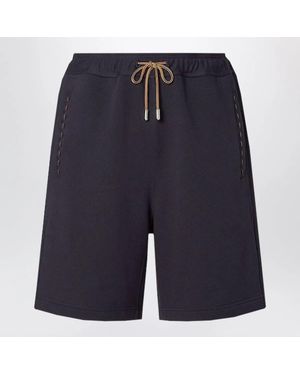 Fendi Bermuda H J Stitching Leather - Blue