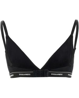 DSquared² Bra With Logo - Black