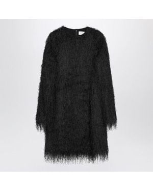Loulou de Saison Tina Fringed Dress - Black