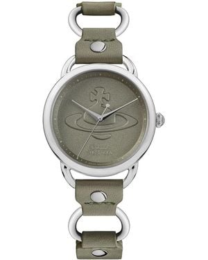 Vivienne Westwood Carnaby Orb Logo 33Mm Quartz Watch - Gray