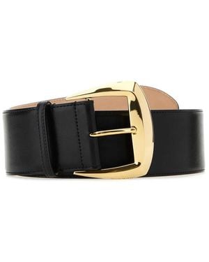 McQueen Leather Belt - Black