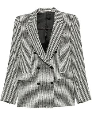 Tagliatore Wool Blend Double-Breasted Jacket - Gray