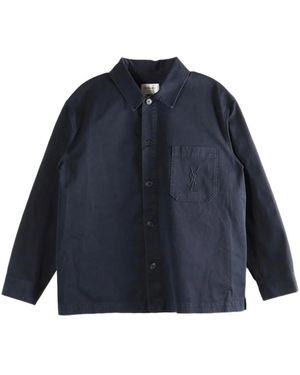Saint Laurent Cassandre Overshirt - Blue