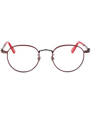 Moncler Bordeaux Lucido Metal Glasses - Red