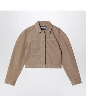 Jacquemus Ovalo Cargo Cotton Jacket - Brown