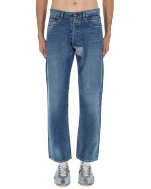 Maison Margiela Jeans With Shelter Detail - Blue