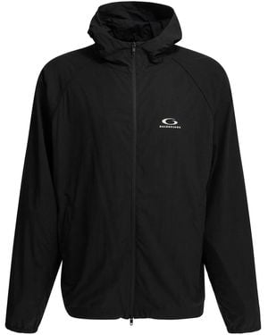 Balenciaga Technical Fabric Zip-Up Jacket - Black