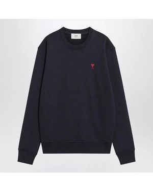 Ami Paris Ami De Coeur Midnight Sweatshirt - Blue