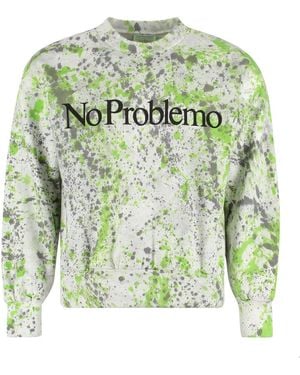 Aries Printed Sweatshirt - Green
