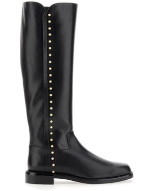 Stuart Weitzman Boot Pearl Riding - Black