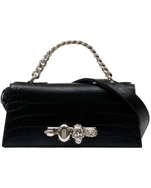 McQueen Jewel Mini Shoulder Bag - Black