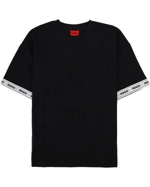 HUGO Cotton Elastane T-Shirt - Black