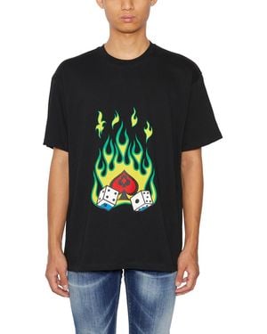 Just Don Cotton Crew Neck T-Shirt - Black