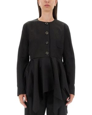 Uma Wang Viscose Blend Koney Jacket - Black