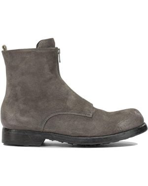 Officine Creative "Bulla Dd Lug 114" Ankle Boots With Zipper - Brown