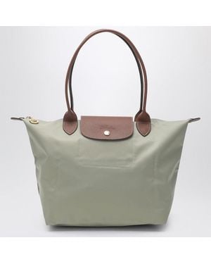 Longchamp Pebble Le Pliage Original M Bag - Grey