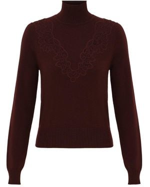 Zimmermann Valiant Wool Sweater - Purple
