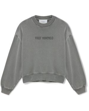 Axel Arigato Distort Logo Washed Sweatshirt - Gray