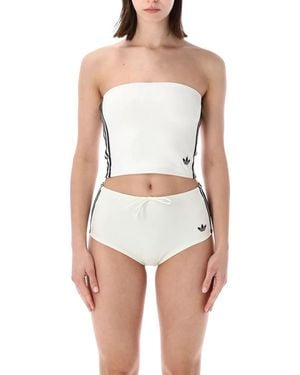 adidas Originals 3-Stripes Tube Top - White