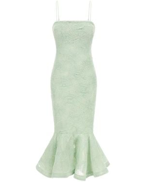ROTATE BIRGER CHRISTENSEN Rotate Birger Christensen 'Flower Mesh Flounce' Dress - Green