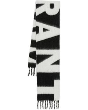 Isabel Marant Loliana Wool Scarf - White