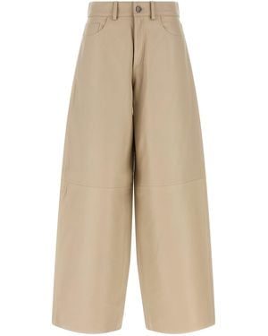 Haikure Bethany Leather Pants - Natural