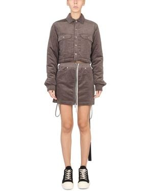 Rick Owens Cropped Jacket - Gray