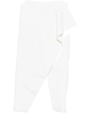 KHAITE Jaia Wool Skirt - White
