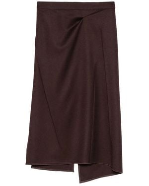 Victoria Beckham Pressed Tailored Skirt - Purple