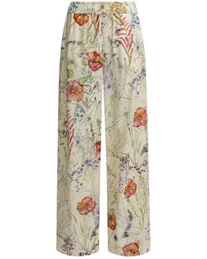 McQueen Viscose Trousers - White