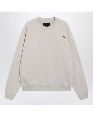 Prada Talccolored Cotton Fleece Sweatshirt - White