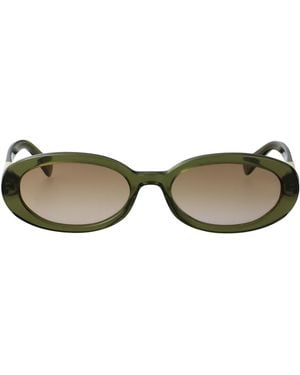 Longchamp Transparent Acetate Sunglasses - Green