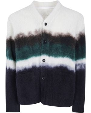 Sacai Chusen-Dyed Cardigan - Gray