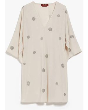 Max Mara Dumbo Top With Strass Pots - Natural
