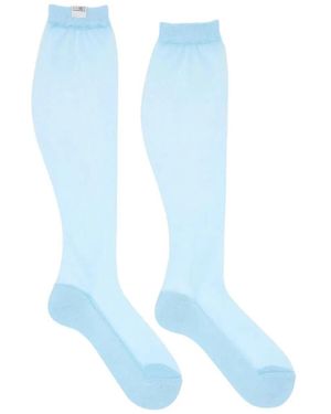 MM6 by Maison Margiela Long Socks - Blue