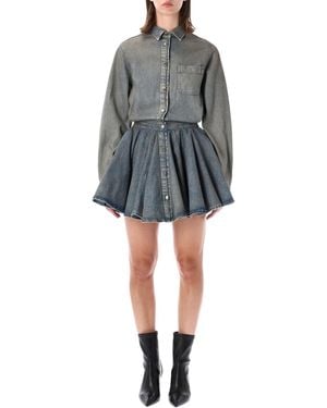 Haikure Shila Ziggy Denim Dress - Gray