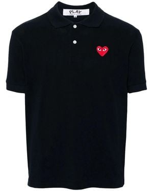 Comme des Garçons Cotton Polo Shirt - Black