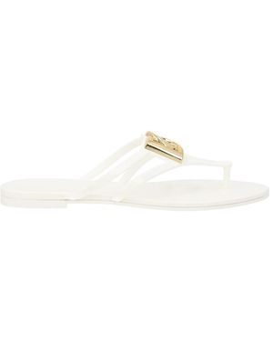 Dolce & Gabbana Dolce & Gabbana Slide With Logo - White