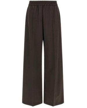 Brunello Cucinelli Cool Wool Trousers - Brown