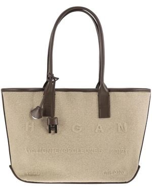 Hogan Small Shopping Bag Address - Natural