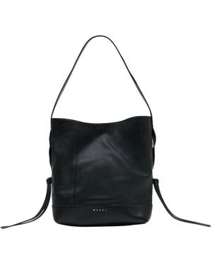 Marni Hobo Small Shoulder Bag - Black