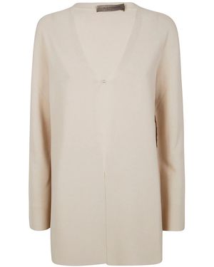D.exterior Viscosa Cardigan Link - White